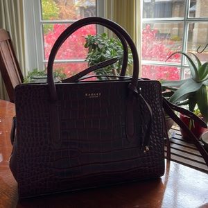 Radley London Burgundy Liverpool Multiway Handbag NWOT